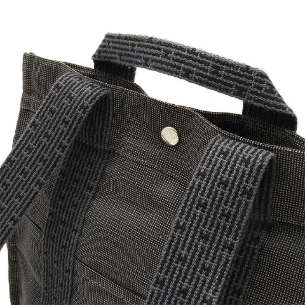 Hermès Vintage Pre-owned Canvas backpacks Gray Dames