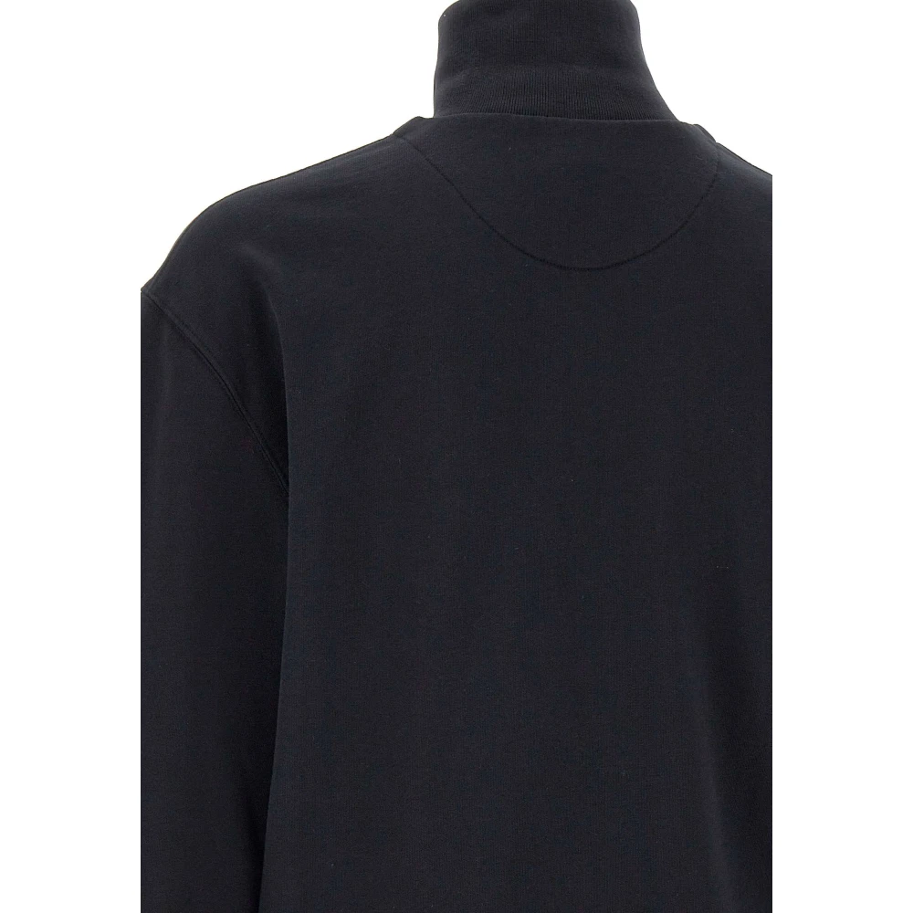 Maison Kitsuné Zwarte Katoenen Sweatshirt met Fox Logo Black Heren