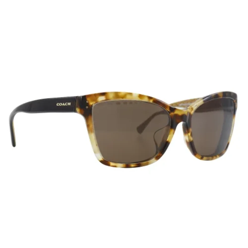 Coach Pre-owned Plastic sunglasses Brown Dames