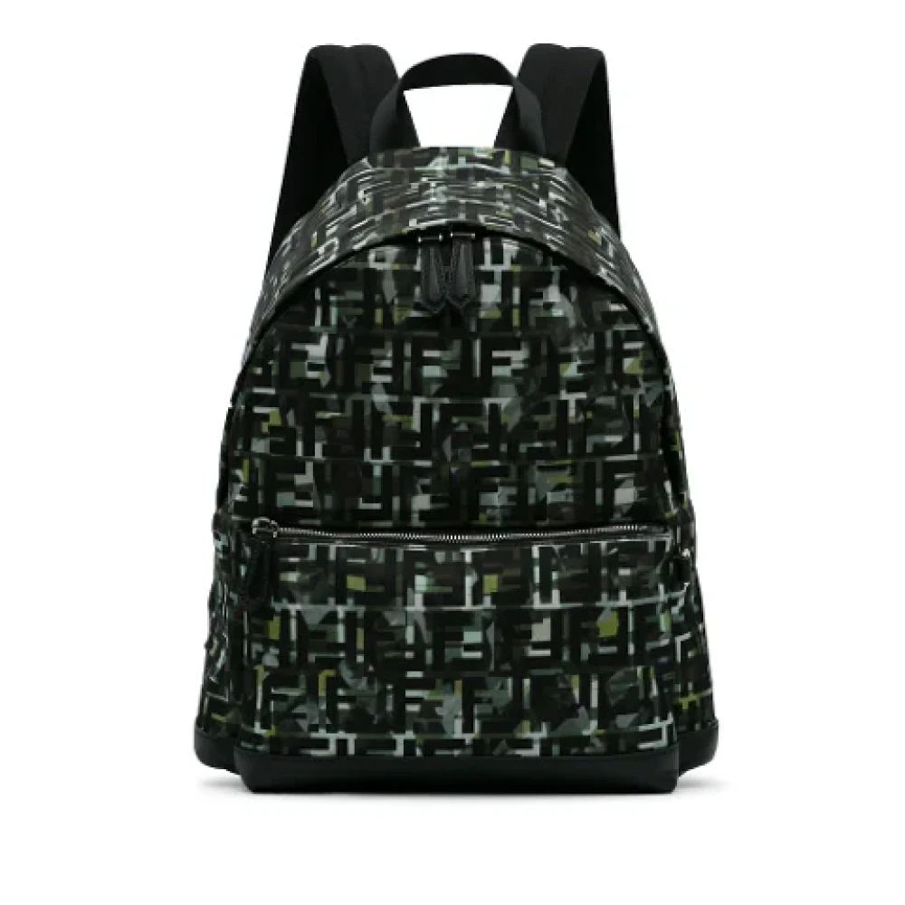 Fendi Vintage Pre-owned Nylon backpacks Green Dames