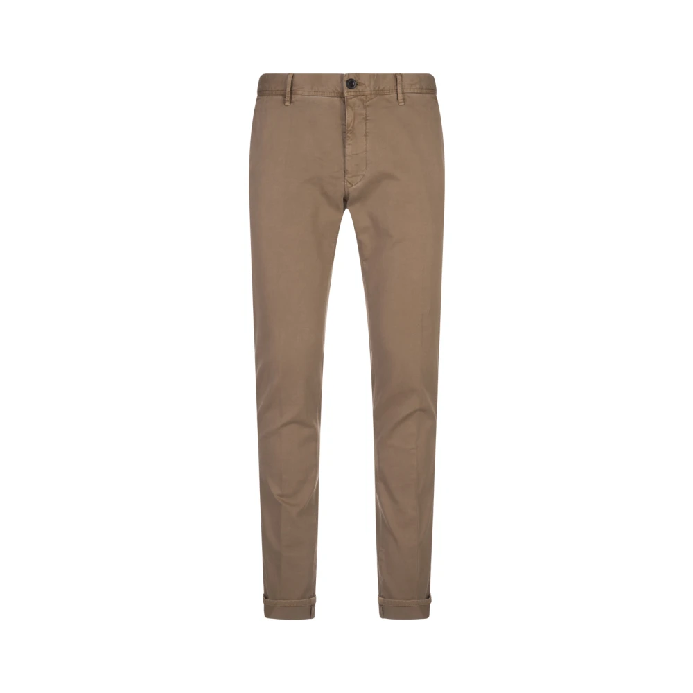 Incotex Bruine Slim Fit Chino Broek Brown Heren