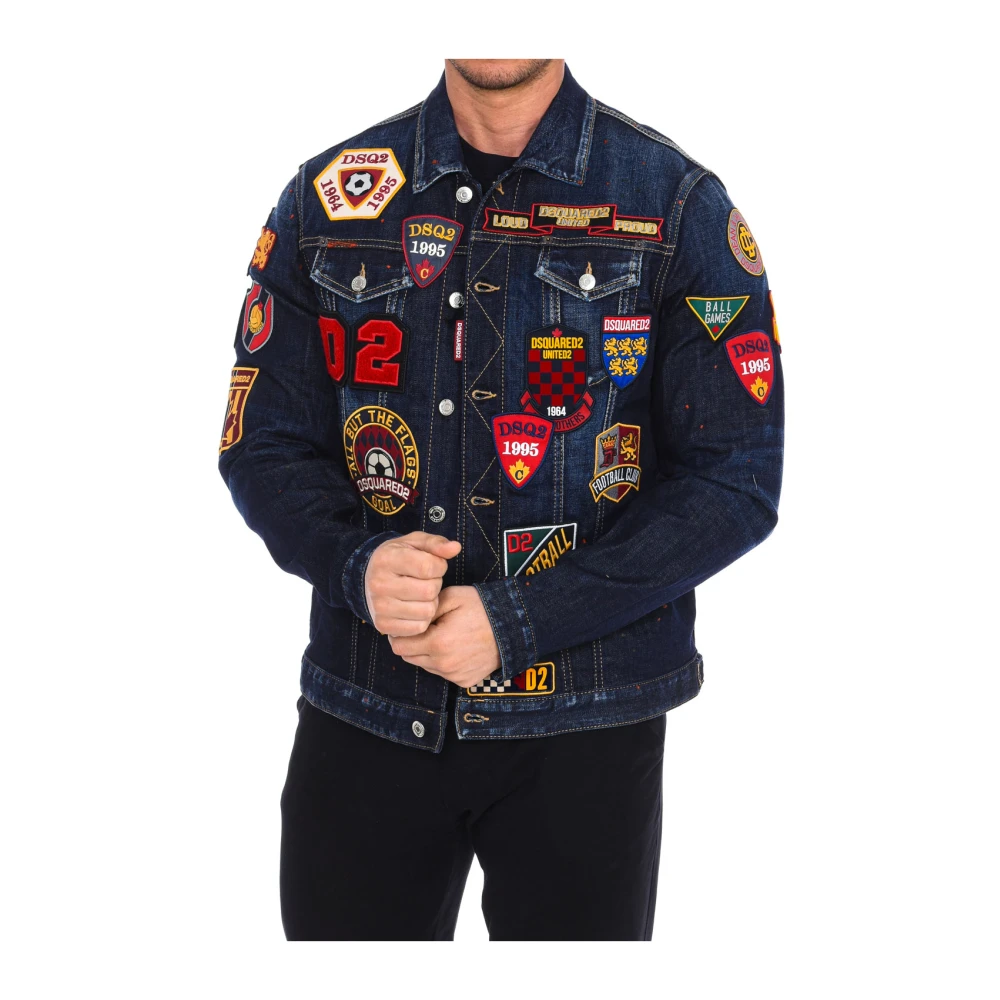 Dsquared2 Men's Multicolor Denim Jacket - Denim Jackets - S - Jackets