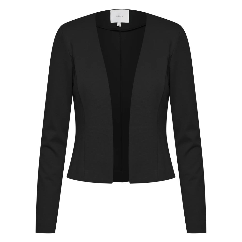 Ichi Women's Black Blazers, 2XL, Short Blazer