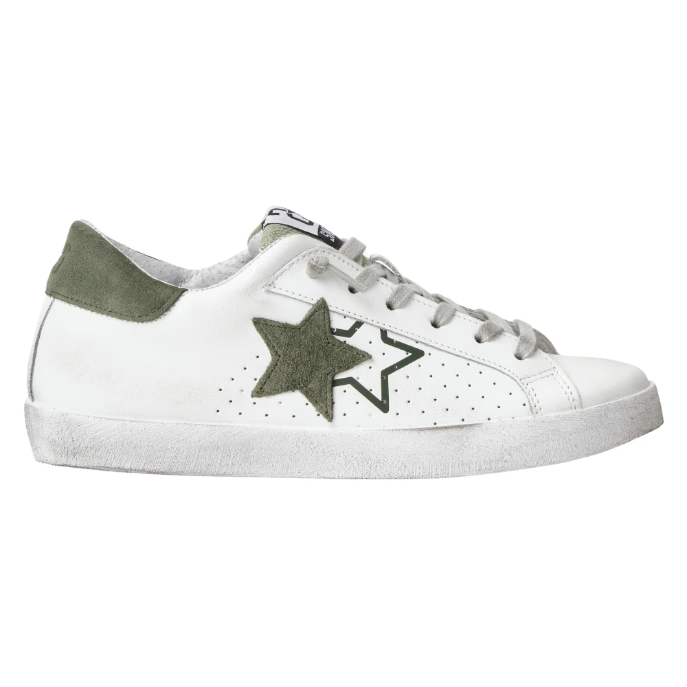 2Star Lage Sneakers Heren Schoenen Wit