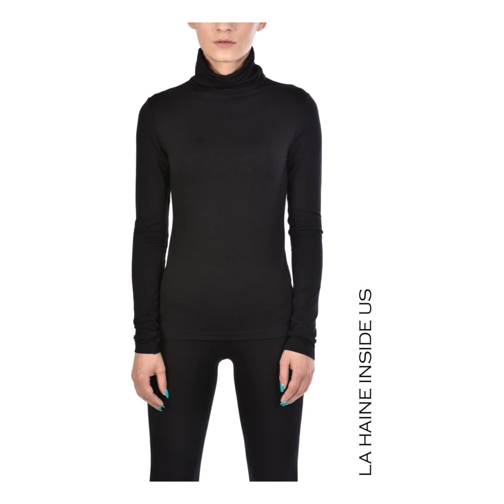 La Haine Inside Us Hoogwaardige lange mouw blouse Black Dames