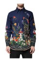 chemise-en-coton-a-imprime-lapin-bleu