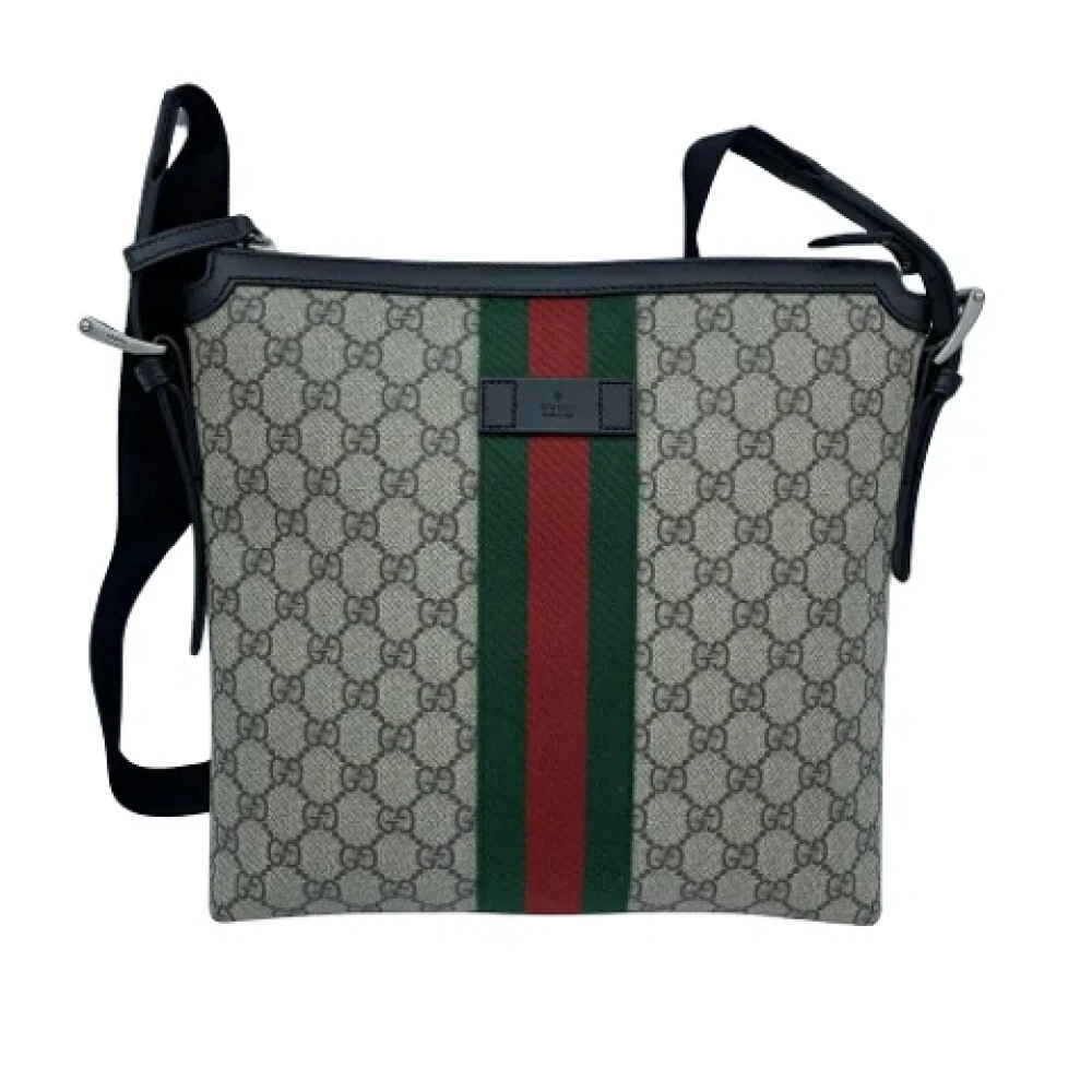 Gucci Vintage Pre-owned Canvas shoppers Gray Dames