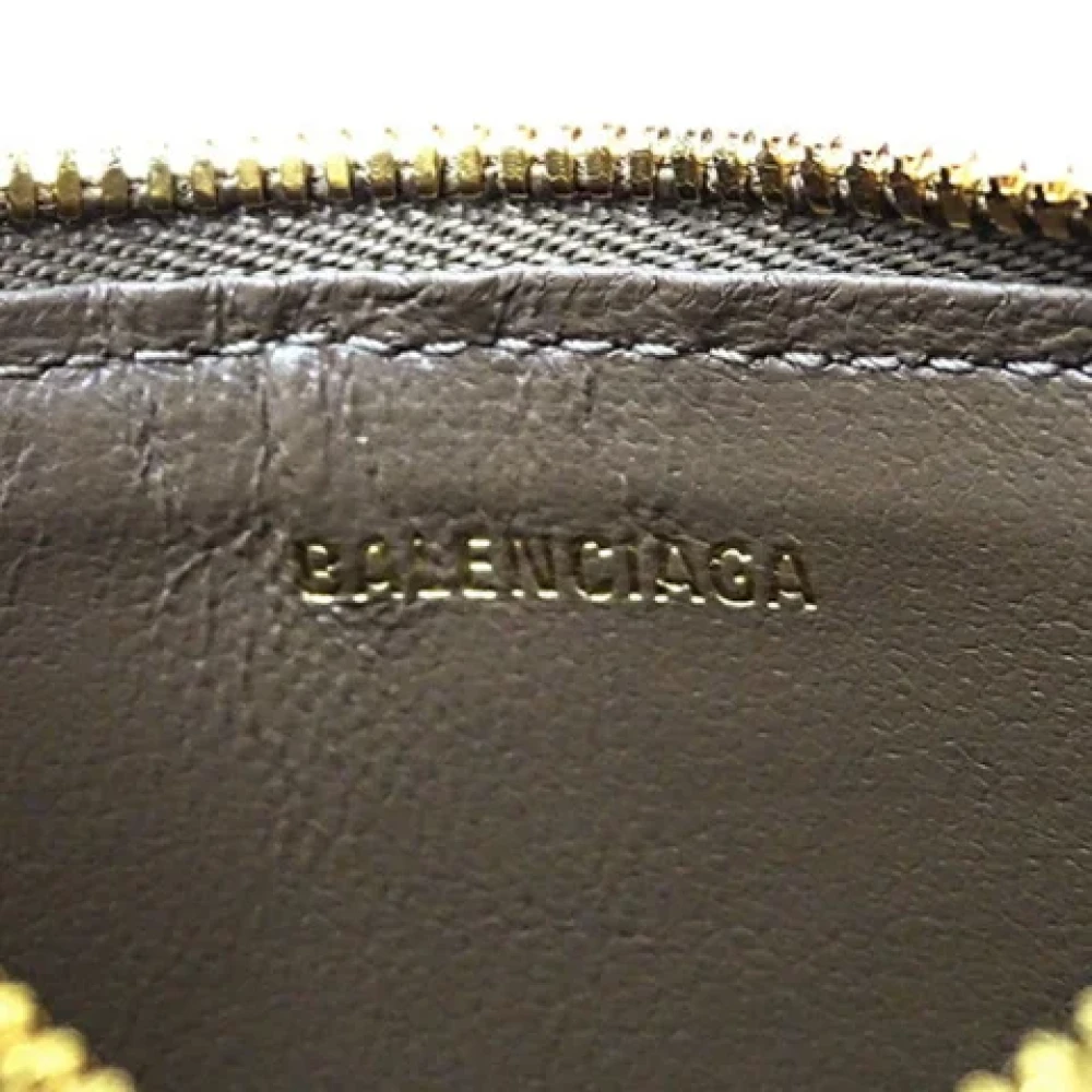 Balenciaga Vintage Pre-owned Canvas wallets Brown Dames