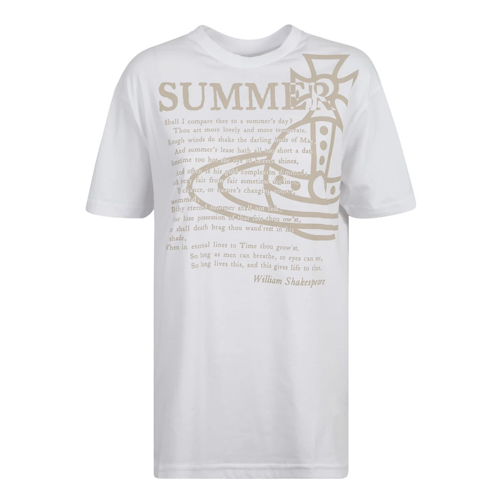 Vivienne Westwood Zomerse Klassieke Witte T-shirts en Polos White
