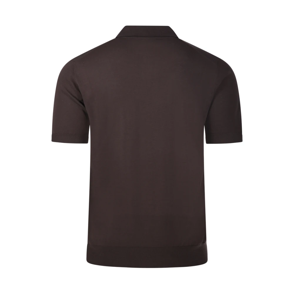 Altea Katoenen Polo T-shirt voor mannen Brown Heren