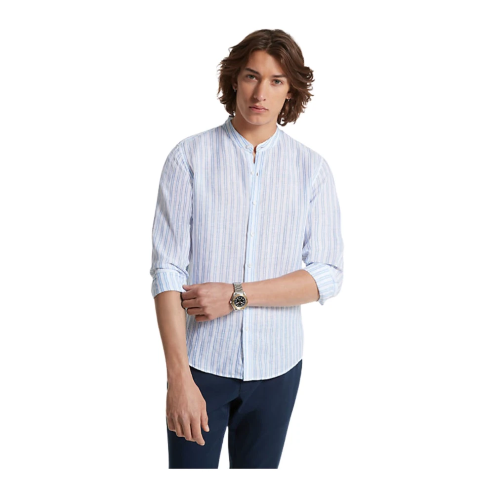 Michael Kors Stijlvol Overhemd Blue Heren