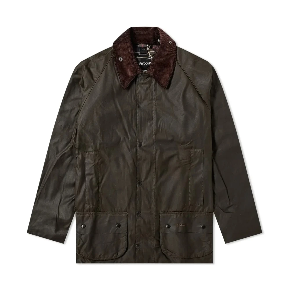 Barbour Waxjas in olijfgroen Green Heren