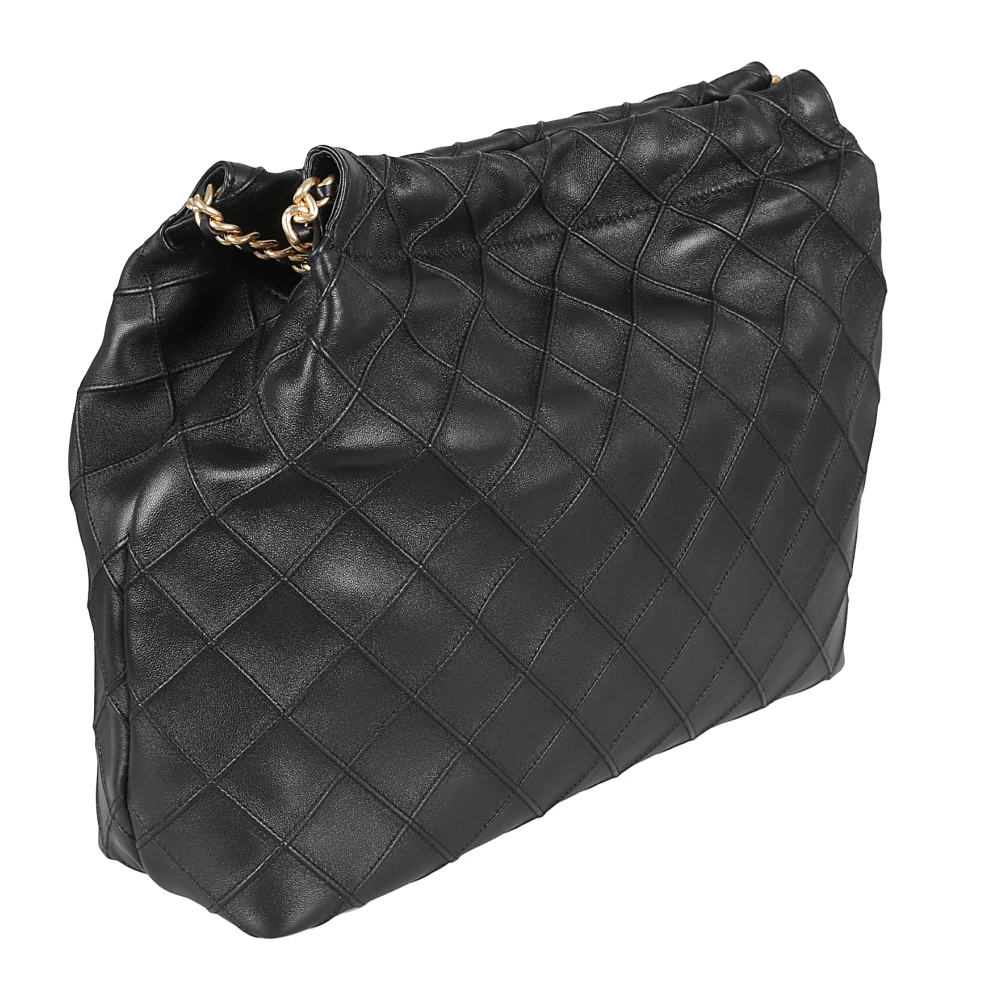TORY BURCH Zwarte Handtas met Diamantquilting Black Dames