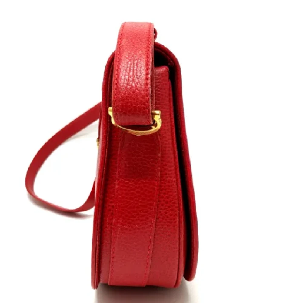 Cartier Vintage Pre-owned Leather shoulder-bags Red Dames
