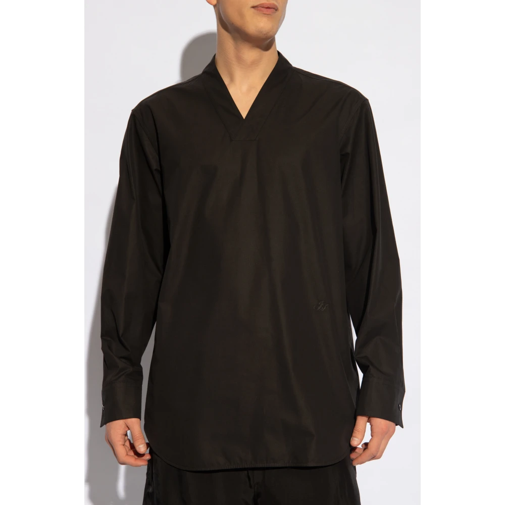 Jil Sander Ruimvallend shirt voor zaterdagavond Black Heren