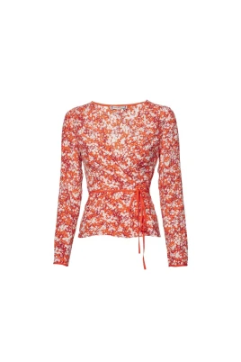 Leonora Wrap Blus