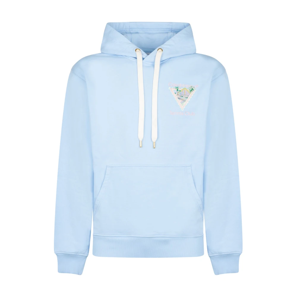 Casablanca Lichtblauwe hoodie Blue Heren
