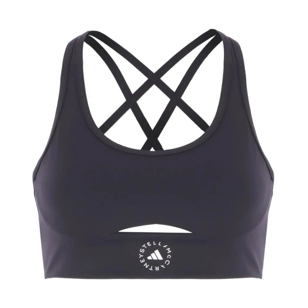 Adidas By Stella Mccartney Women's Black Stylish Sports Bra For - Sports Bras - Xs - Sport