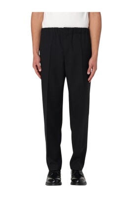 black-wool-elastic-waist-trousers