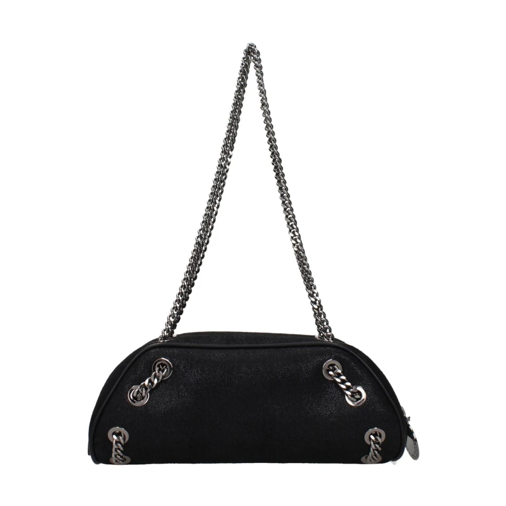 Stella Mccartney Women's Black Leather Shoulder Bag With Chain Strap
