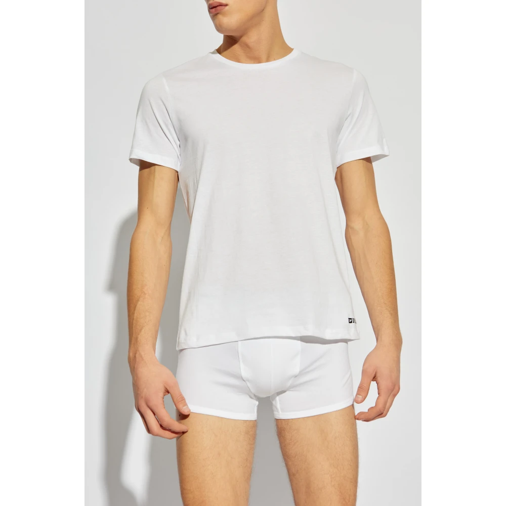 Diesel Driepak T-shirts White Heren