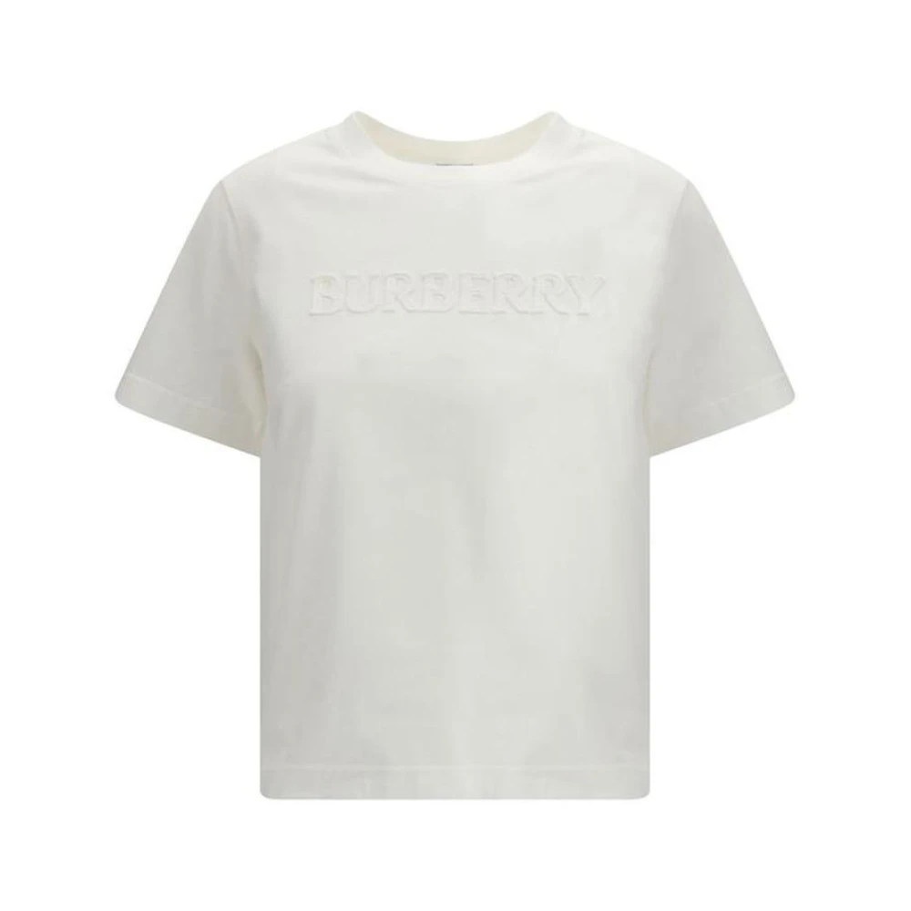 Burberry Women's White Cotton Sportswear T-Shirt