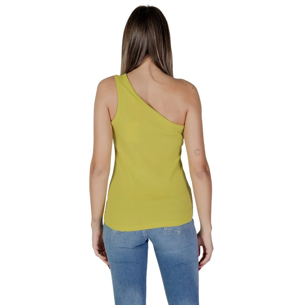 b.Young Gele Katoenen Tops & T-shirt Yellow Dames