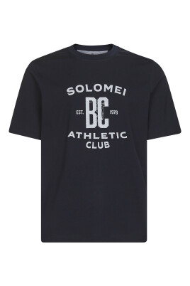 t-shirts-et-polos-bleus-avec-imprime