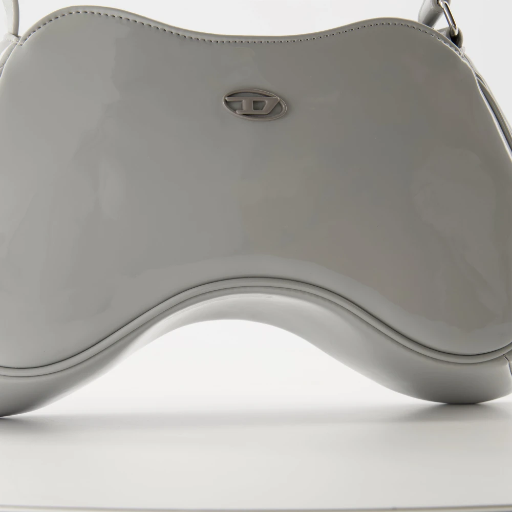 Diesel Play Glossy Handtas Lente-Zomer 2025 Gray Dames