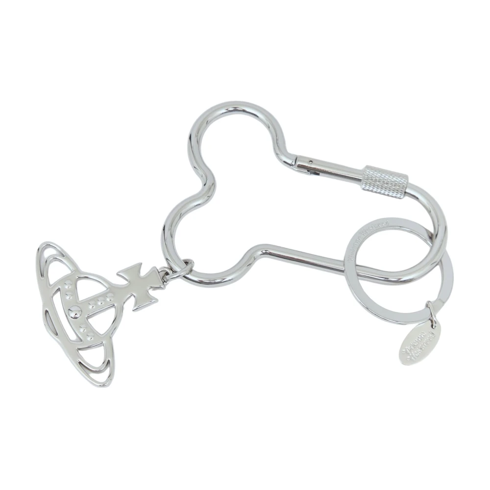 Vivienne Westwood Men's Gray Carabiner Keyring - Keychains - One Size - Accessories