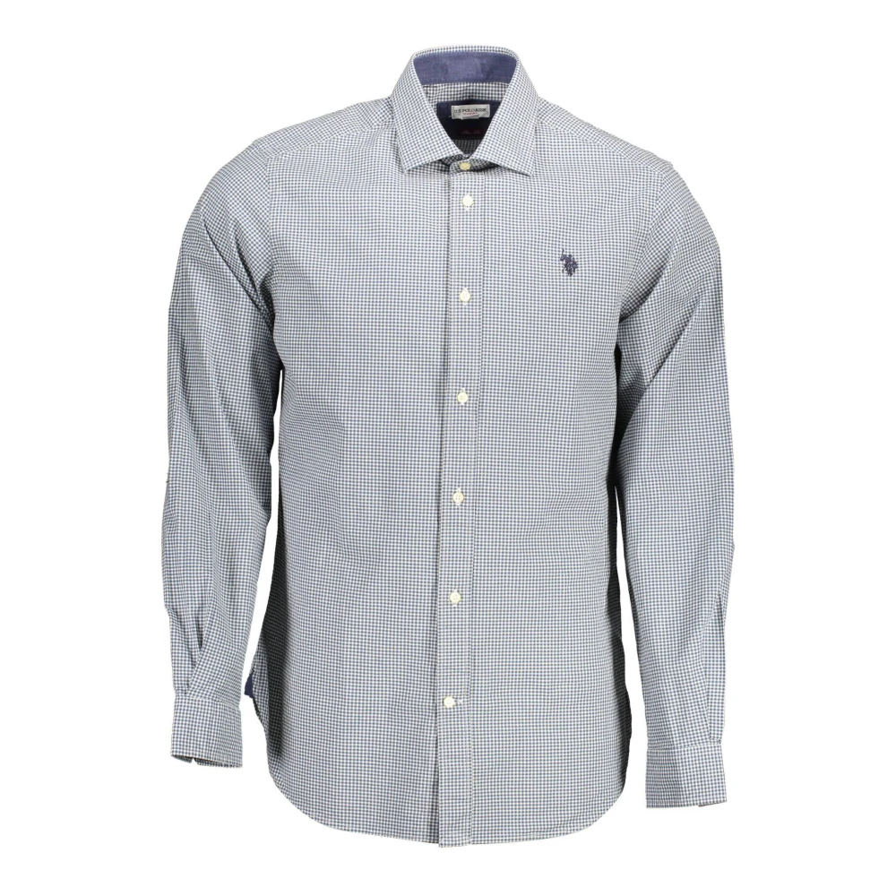 U.s. Polo Assn. Men's Blue Slim Fit Long Sleeve Shirt - Casual Shirts - 2XL - Shirts