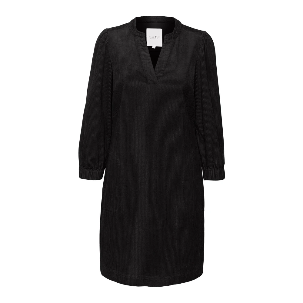 Part Two Women's Black Dress With ¾ Sleeves
