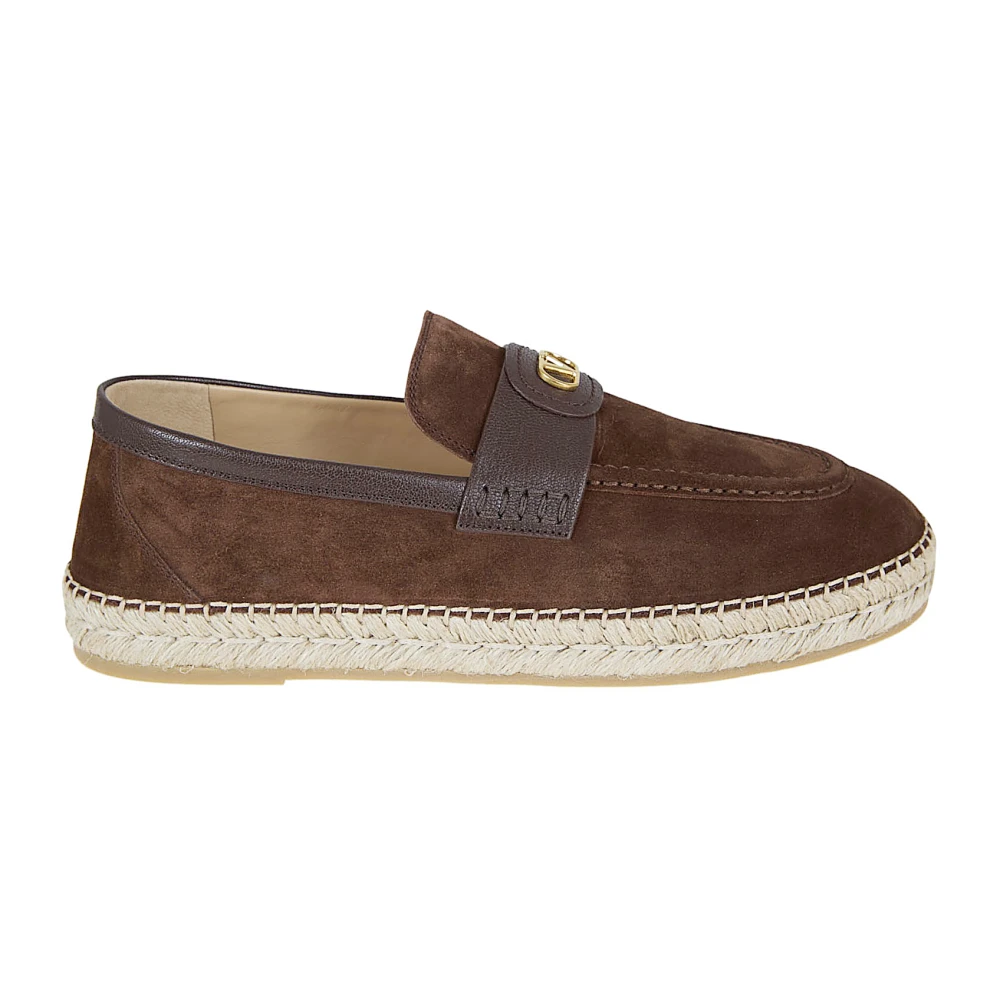 Valentino Garavani Men's Brown Loafers, 6 Uk, Espadrillas Palm Avenue