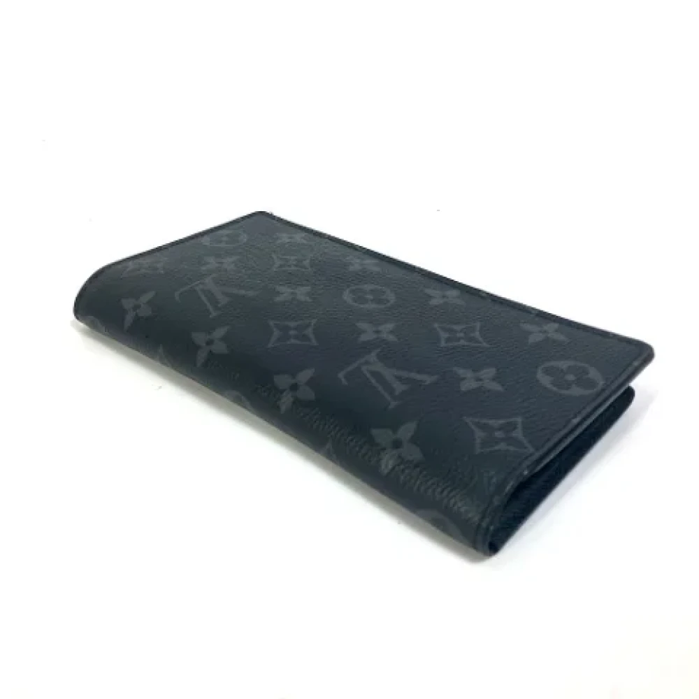 Louis Vuitton Vintage Pre-owned Cotton wallets Black Dames