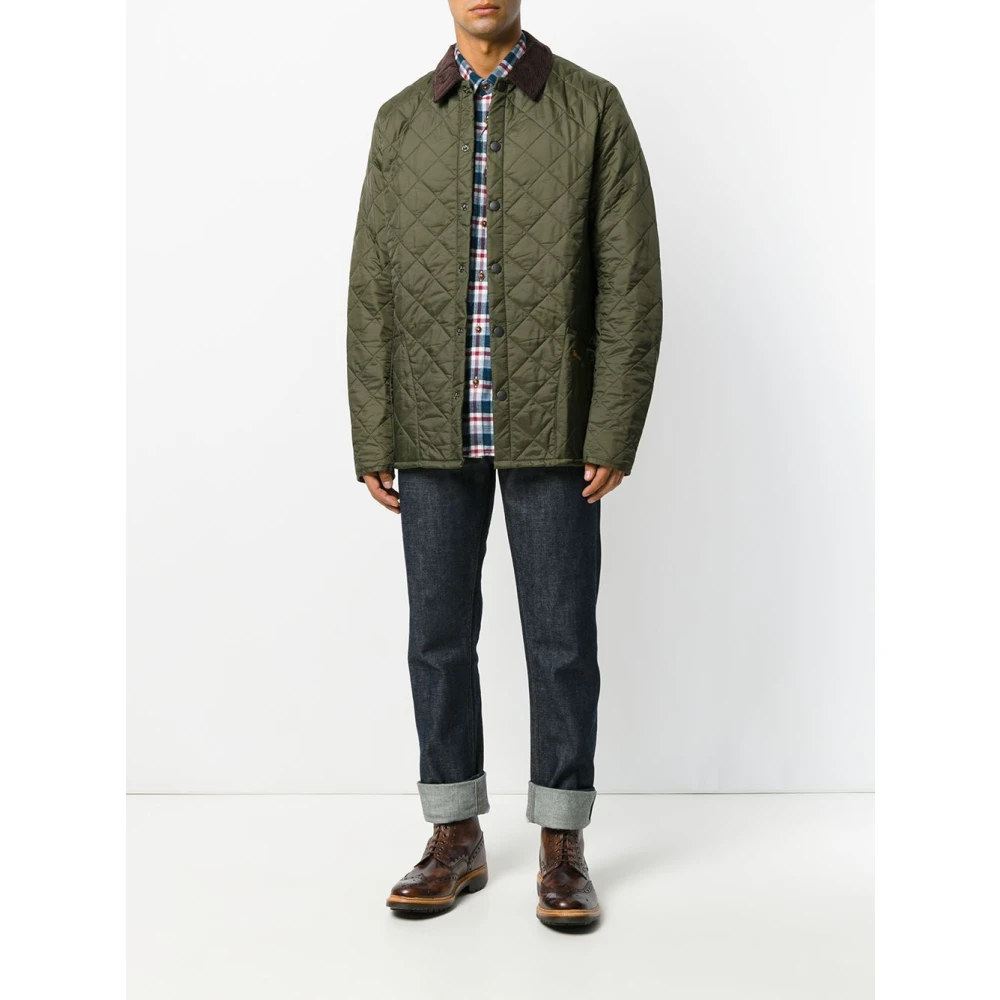 Barbour Ol71 Olive Giacca Donsjas Green Heren
