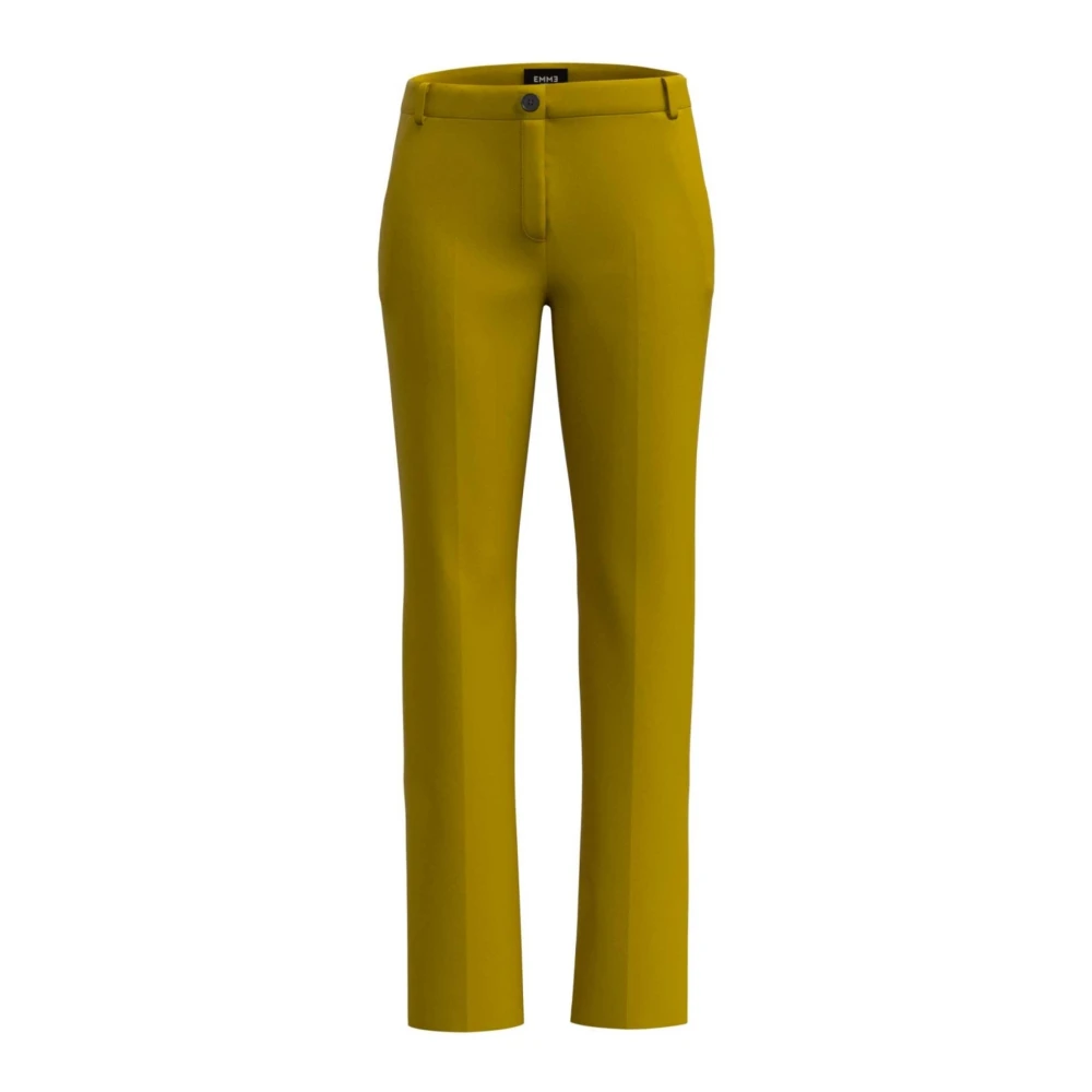 Marella Dam Slim-Fit Bomullsbyxor med Franska Fickor Green, Dam