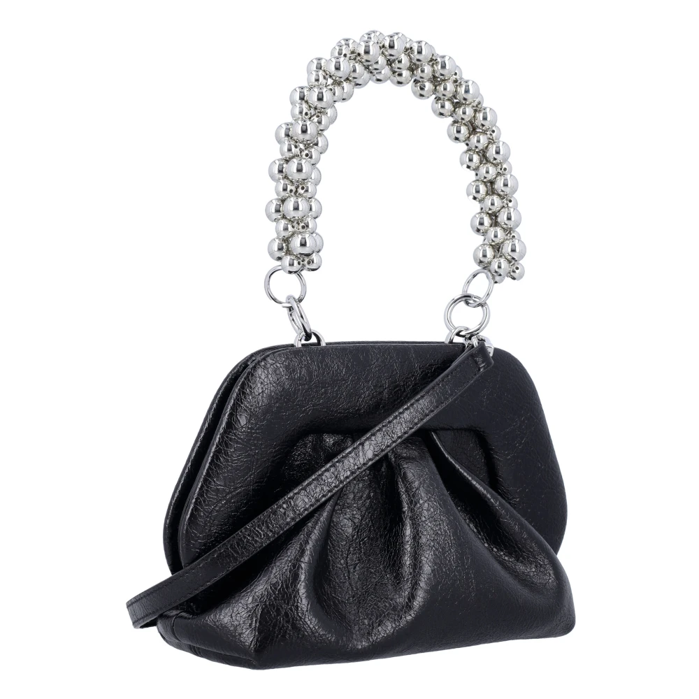 THEMOIRè Zwarte kralen handvat Clutch tas Black Dames