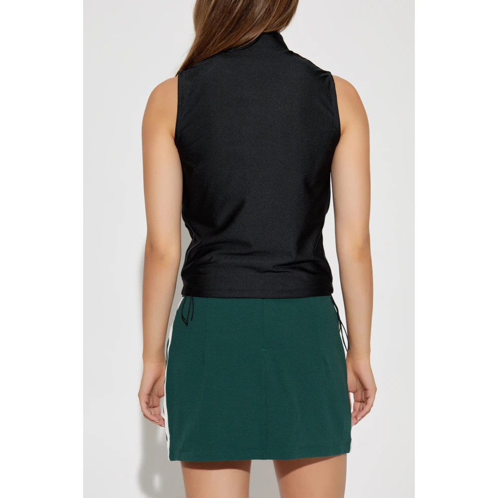 adidas Originals Top met opstaande kraag Black Dames