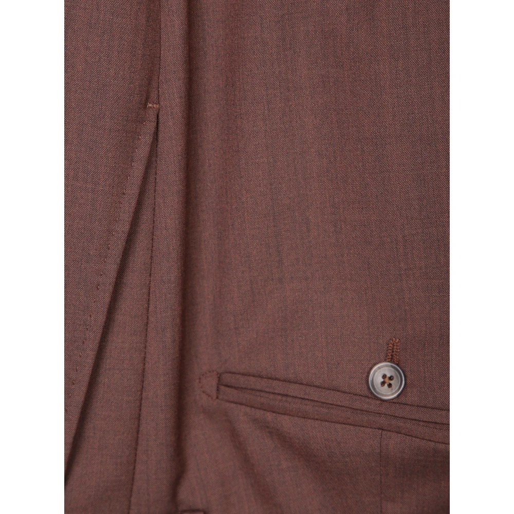 Tagliatore Luxe Bruin Pak Verhoog Stijl Brown Heren