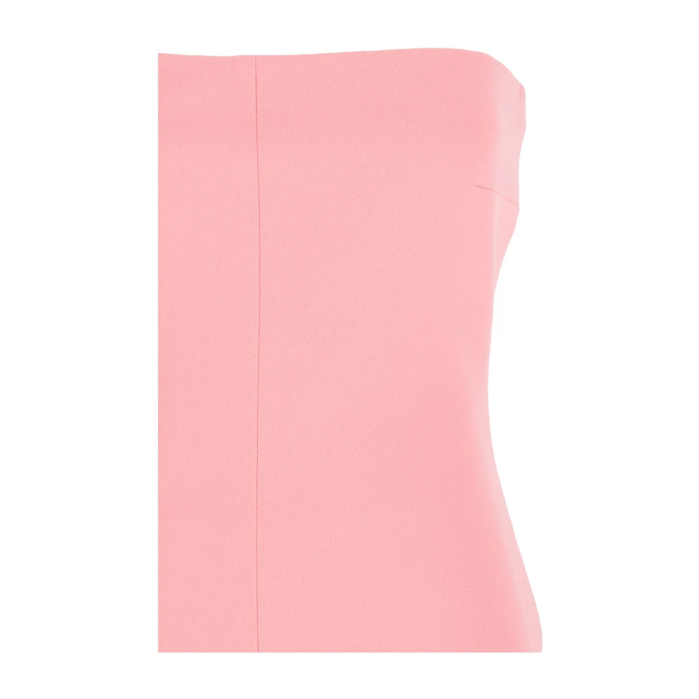 Solace London Roze Lange Jurk met Split aan de Voorkant Pink Dames