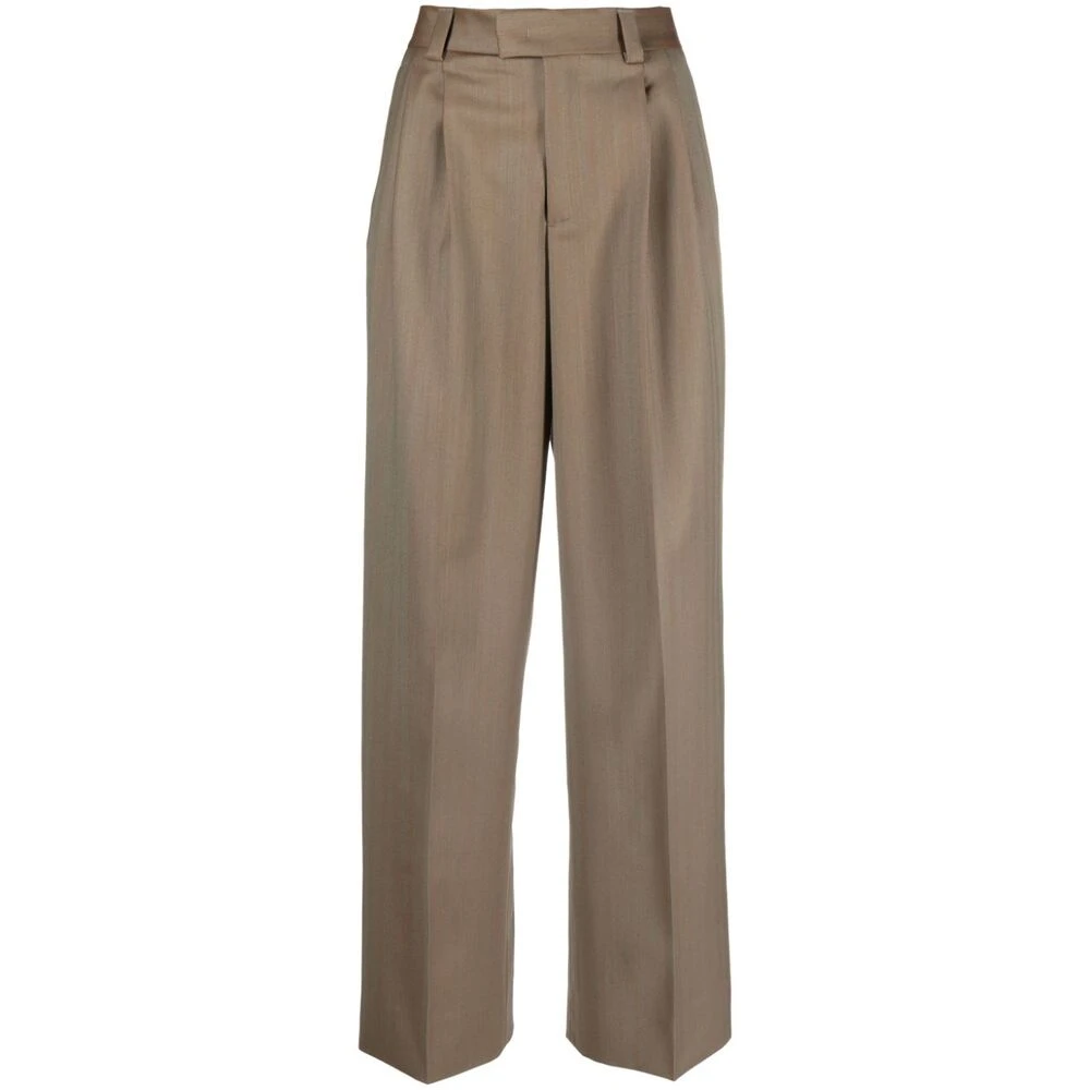 Armarium Geode Bruine Wollen Broek Brown Dames