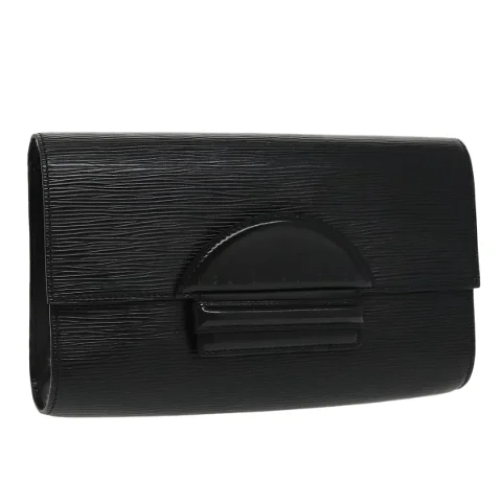 Louis Vuitton Vintage Pre-owned Leather clutches Black Dames