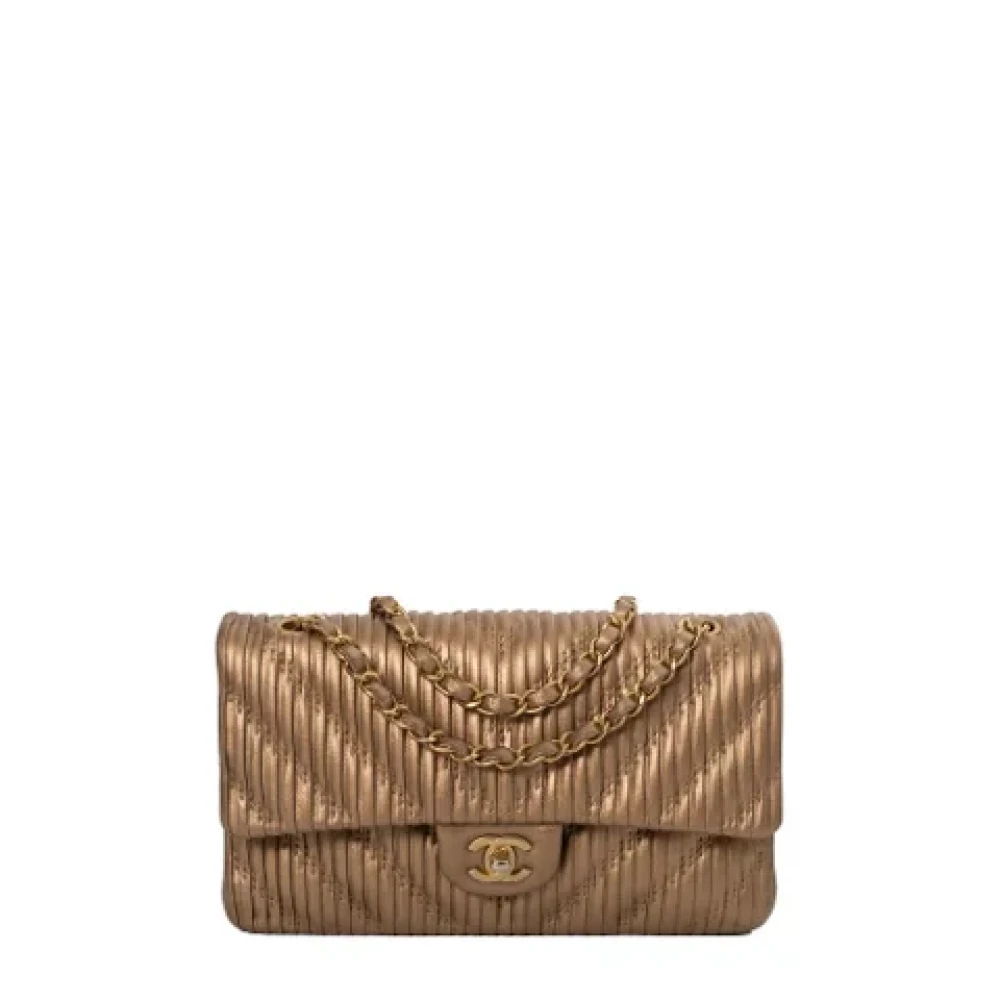 Chanel Vintage Pre-owned Leather chanel-bags Yellow Dames