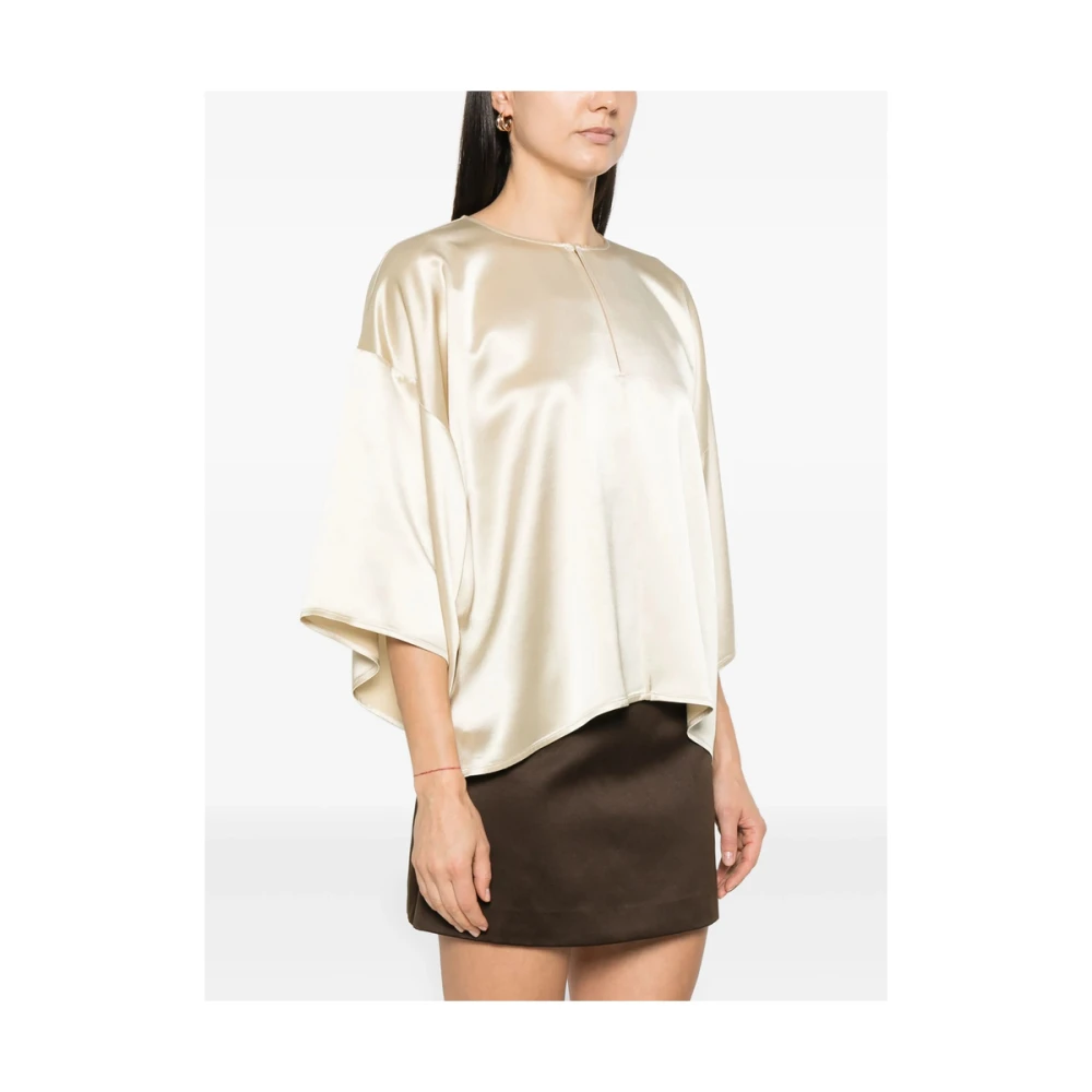By Malene Birger Beige Keyhole Neck Sweater By Herenne Birger Beige Dames