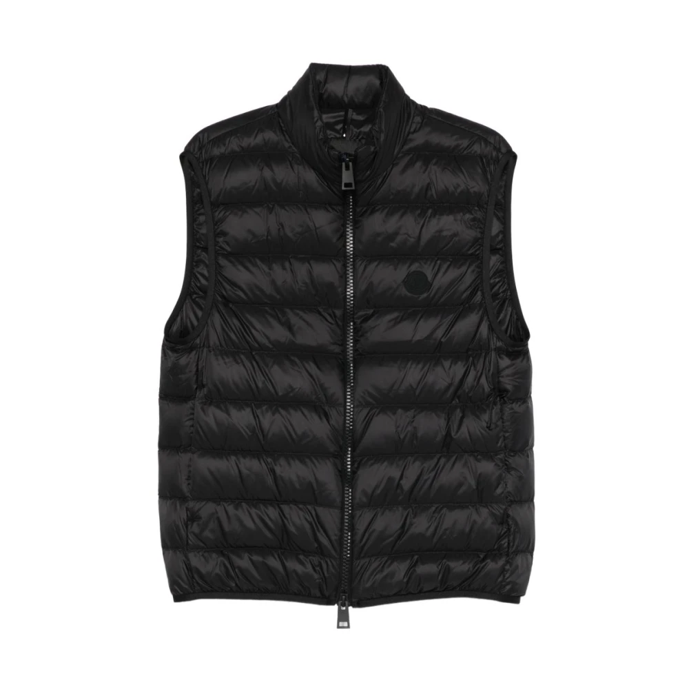 Moncler Black Waistcoats, Male, Xl, Deneb Gilet