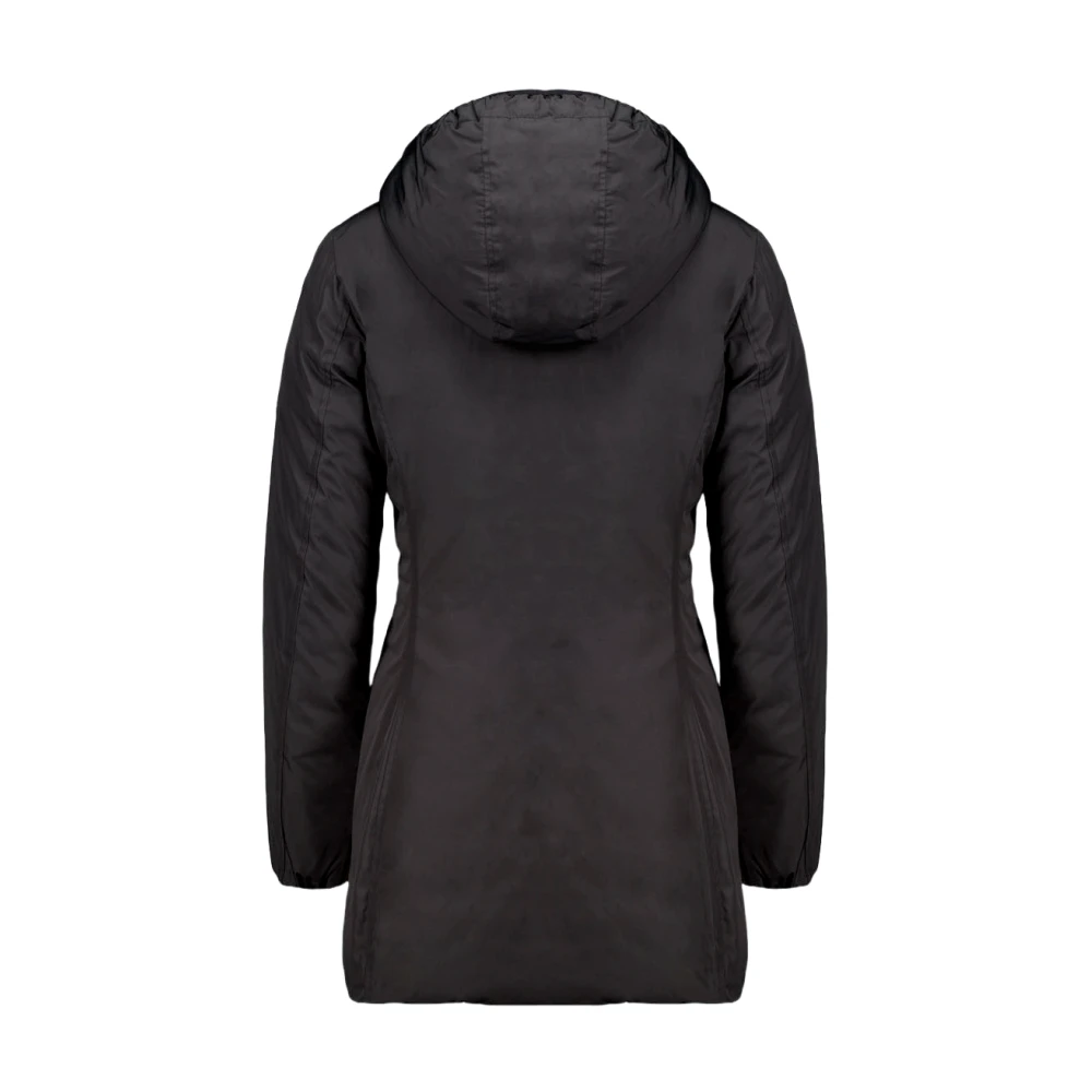 Ciesse Piumini Omkeerbare Zwarte Jas met Contrastdetails Black Dames