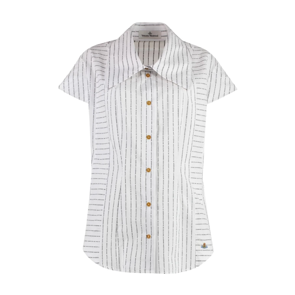 Vivienne Westwood Women's White Printed Cotton Shirt