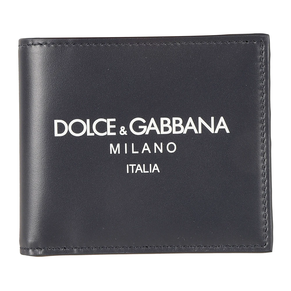 Dolce & Gabbana Island Stamp Portemonnees Blue Heren