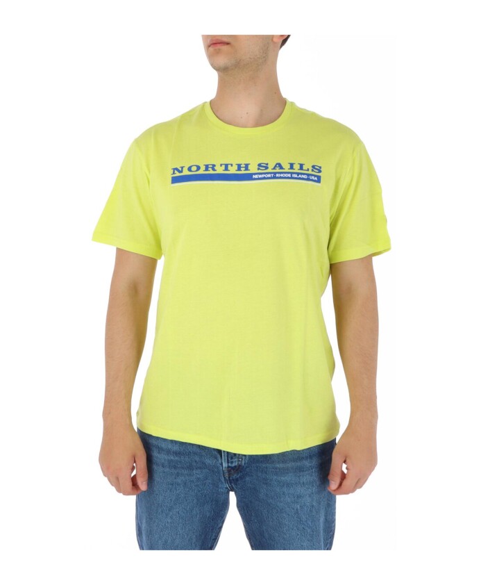 t-shirt-jaune-a-col-rond