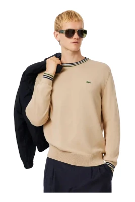 Randig bomullsjerseyttröja